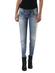 DIESEL Grupee Ankle-C 0681L Women Jeans W26/L30 Super Slin Skinny Low Waist