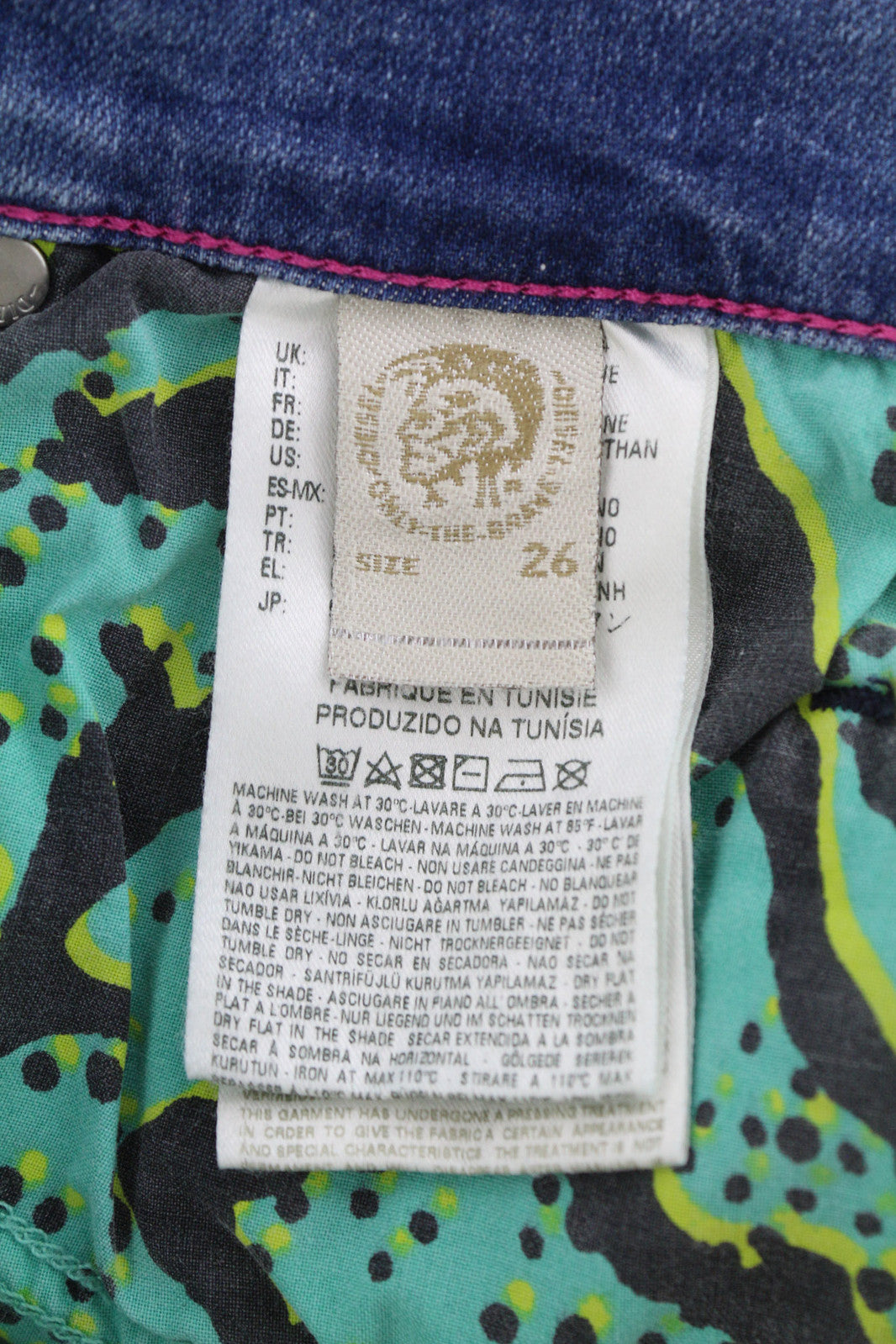 DIESEL Grupee Ankle-C 0681L Women Jeans W26/L30 Super Slin Skinny Low Waist