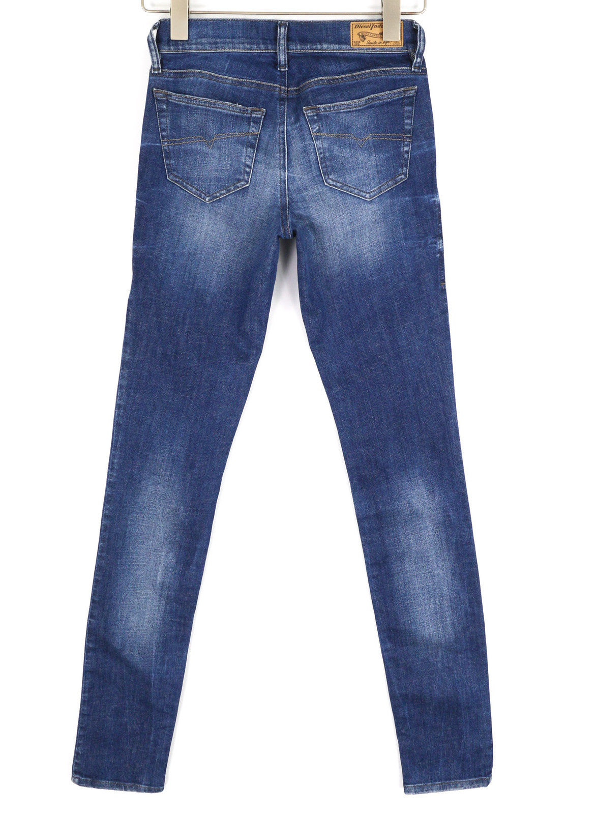 DIESEL Grupee 0836X Women Jeans W24/L32 Super Slim Skinny Low Waist Stretch