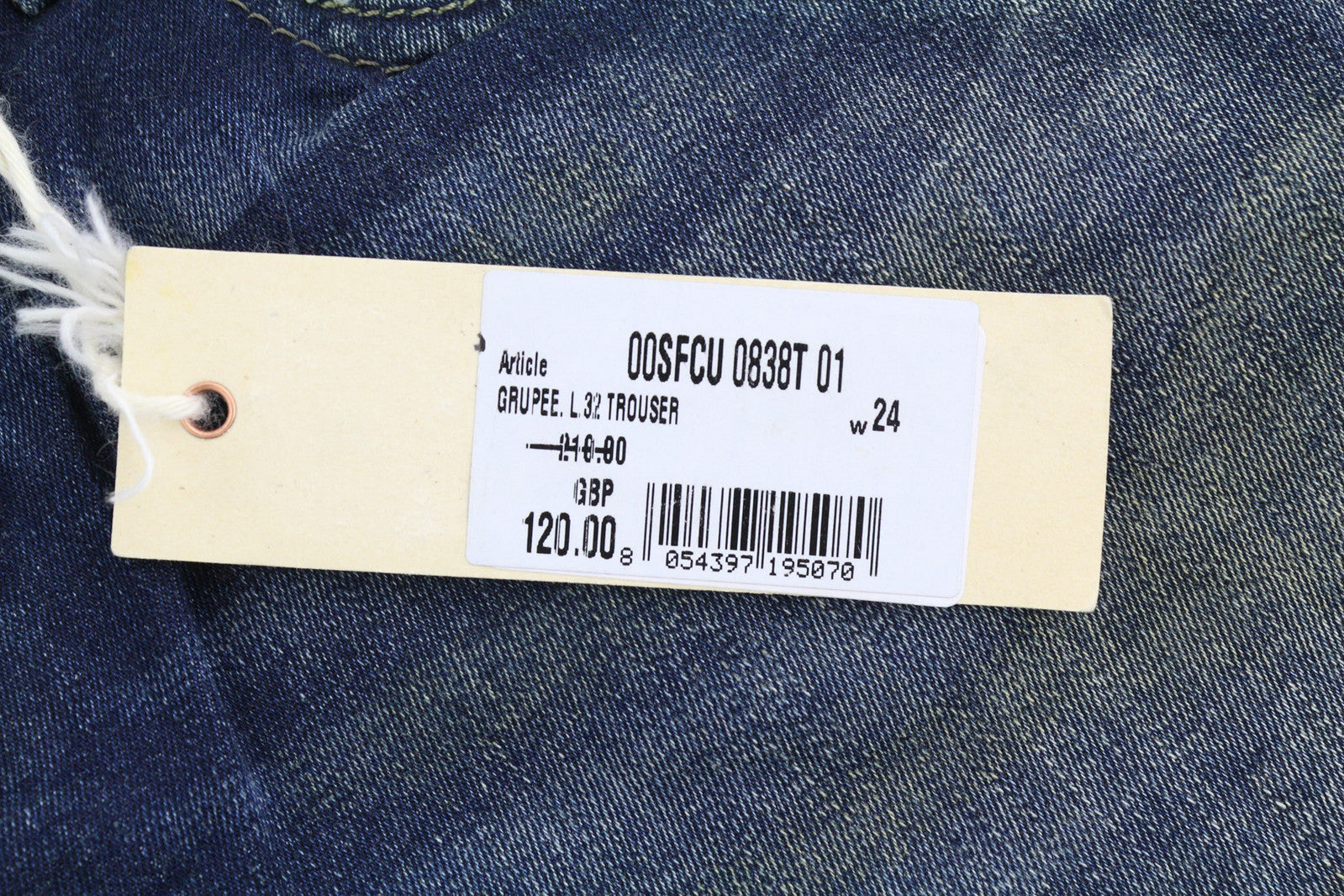 DIESEL Grupee 0838T Women Jeans W24/L32 Super Slim Skinny Low Waist Stretch