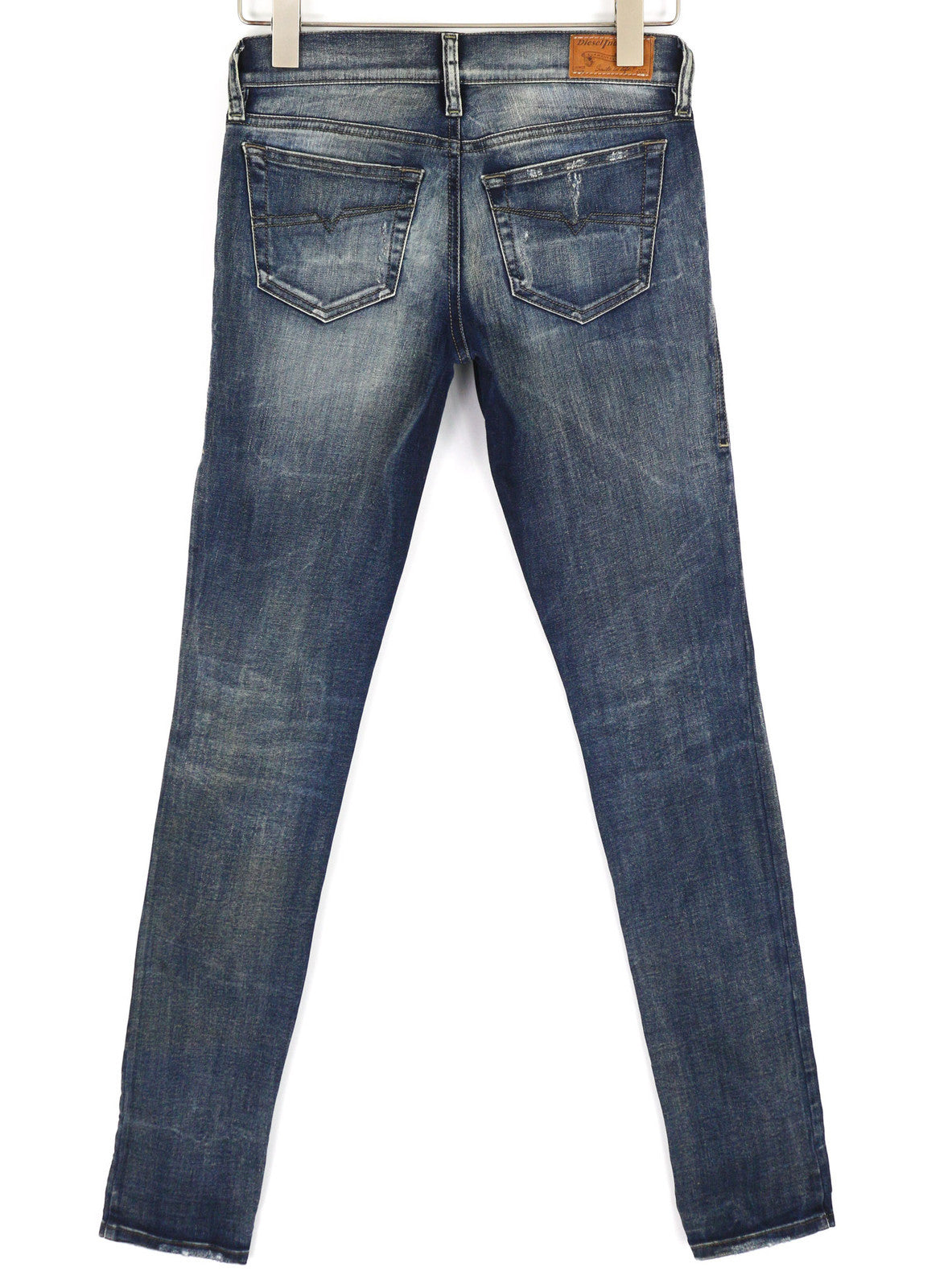 DIESEL Grupee 0838T Women Jeans W25/L32 Super Slim Skinny Low Waist Stretch