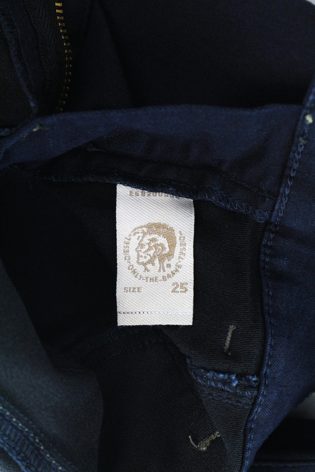 DIESEL Livier 0881B Women's Jegging Jeans W25 Super Slim Fit Dark Blue Low Waist