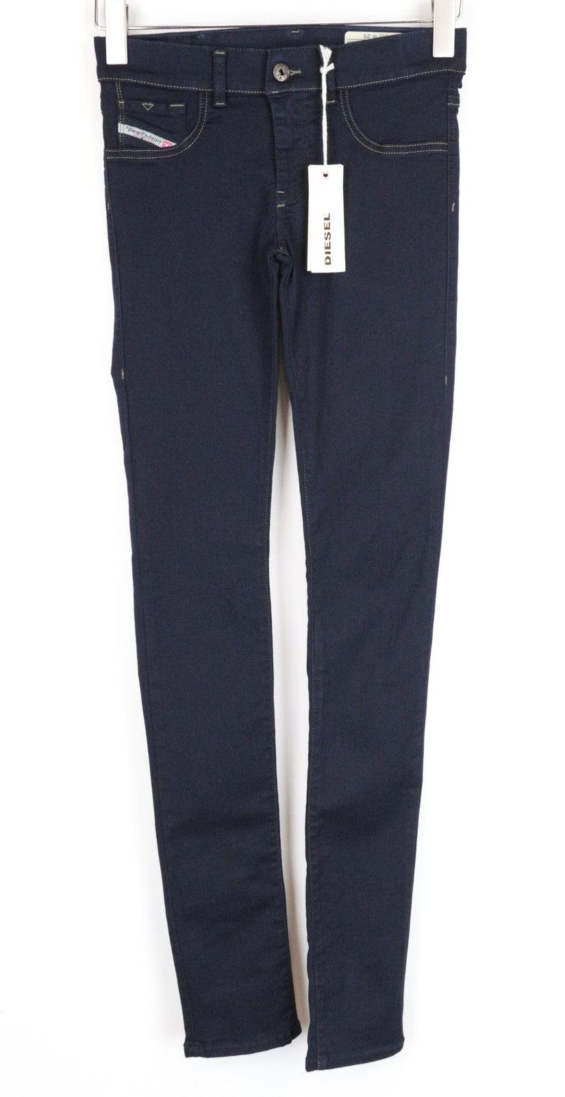 DIESEL Livier 0881B Women's Jegging Jeans W25 Super Slim Fit Dark Blue Low Waist