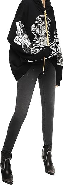 DIESEL Livier-S 069BK Women's Jegging Jeans W29 Low Waist Grey Super Slim Fit