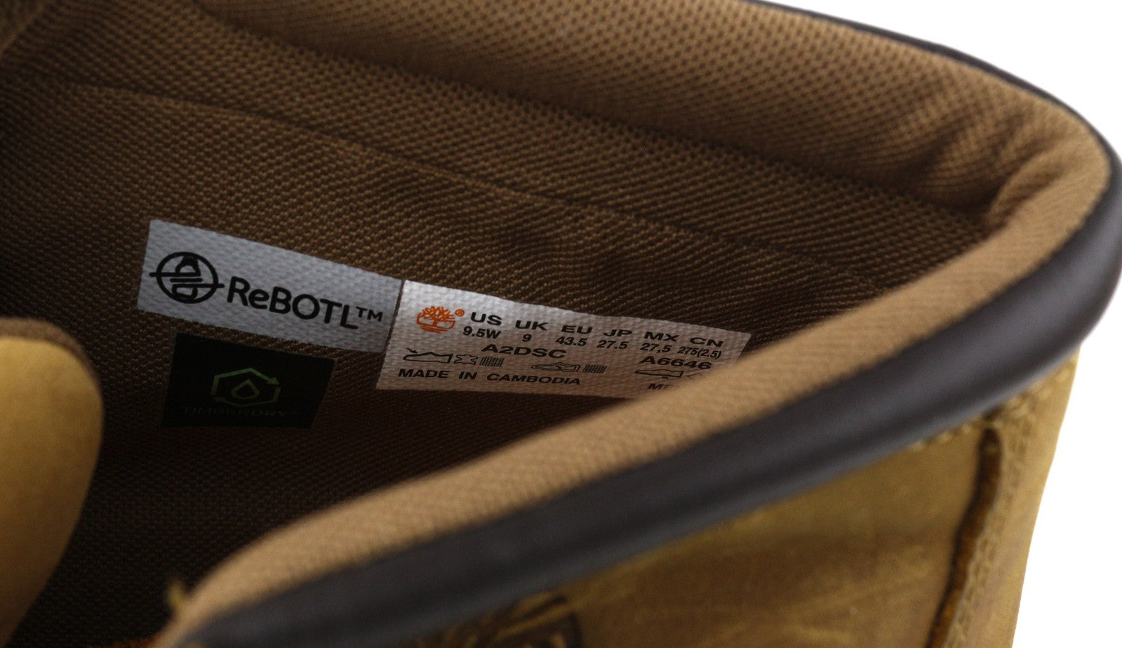 TIMBERLAND A2DSC Men Boots EU43.5/44.5 Brown Aged Look Waterproof Timber Dry