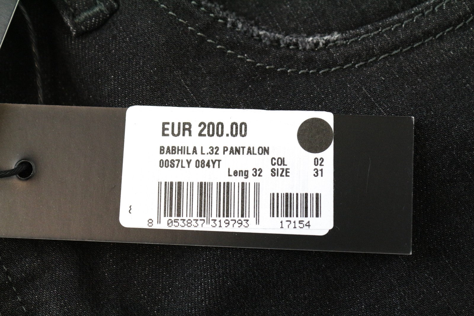 DIESEL Babhila 084YT Women's Skinny Jeans W31/L32 Distressed Stretch Fit Grey