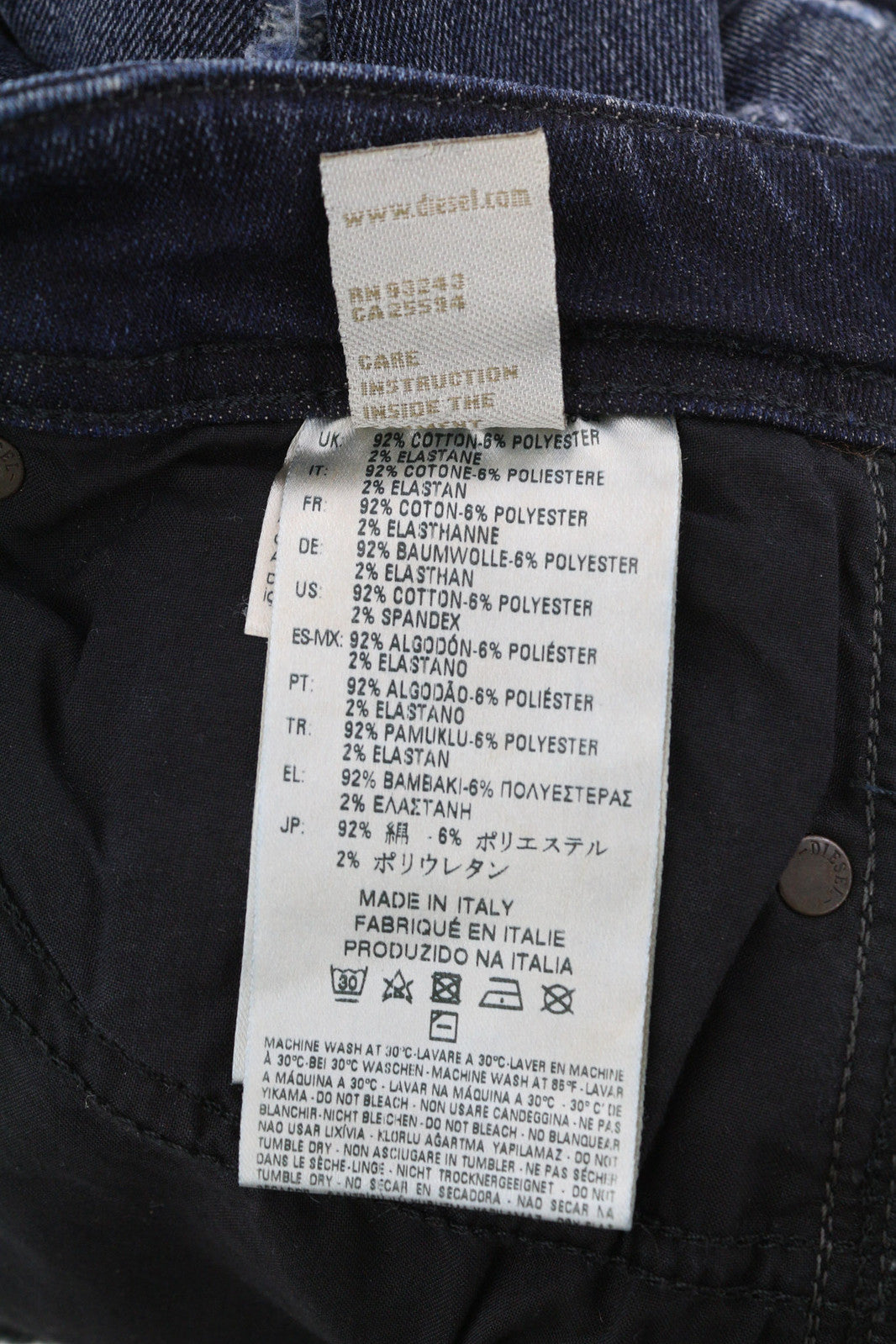 DIESEL D.N.A. Reen 0844T Women Jeans W25/L32 Regular Straight Regular RRP€200