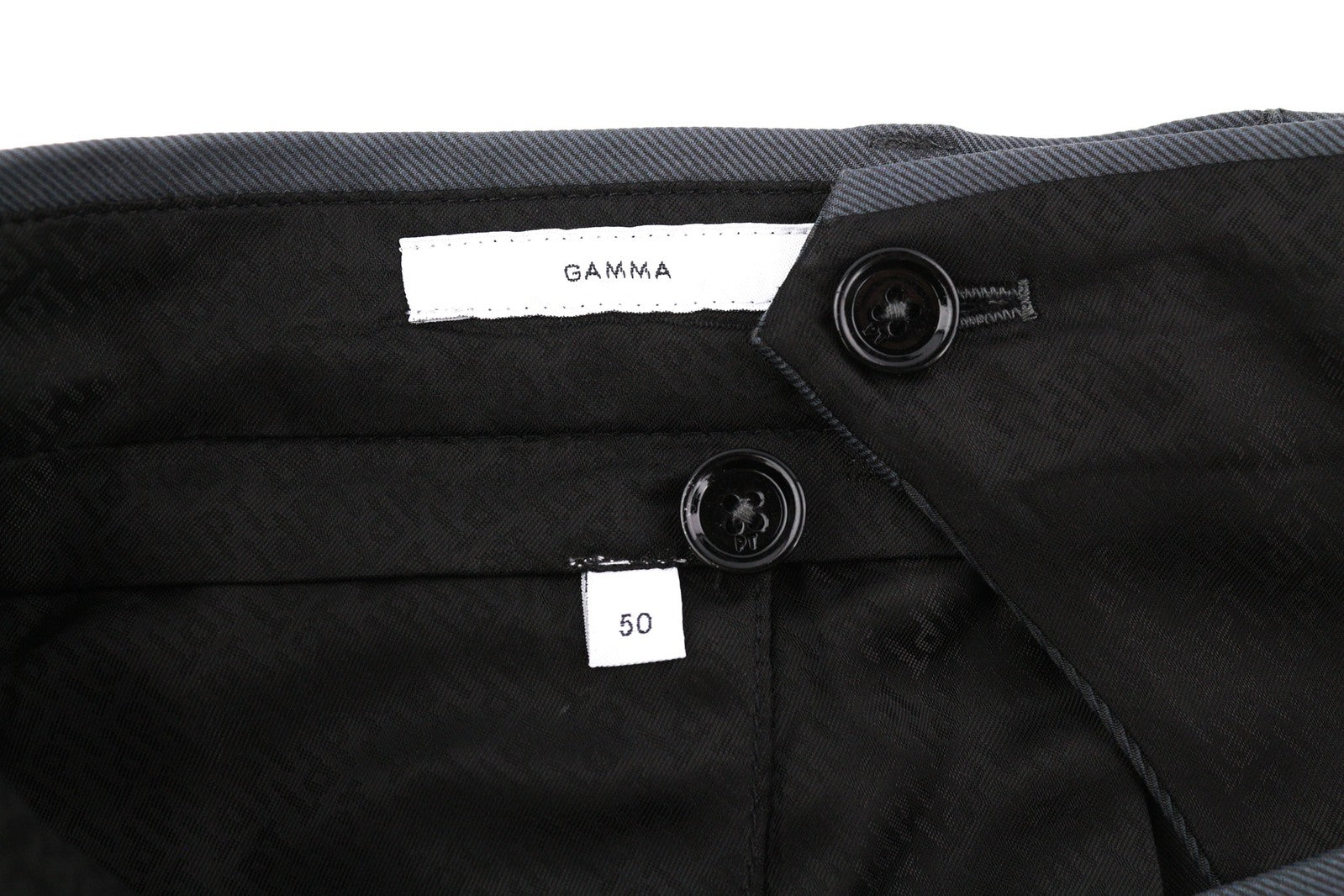 PT TORINO Gamma Men Trousers 50 W34 Dark Cargo Zip Pockets Touch Fasteners Hem