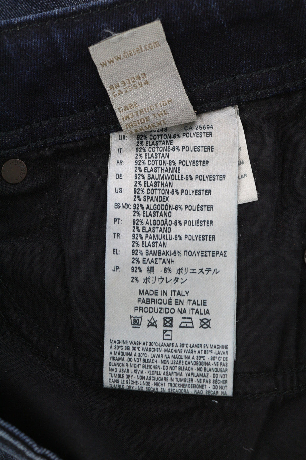 DIESEL D.N.A. Reen 0844T Women Jeans W25/L30 Regular Straight Regular RRP€200