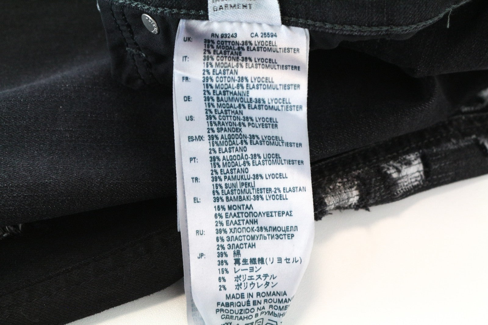 DIESEL Babhila 084YT Women's Skinny Jeans W32/L32 Grey Distressed Stretch Fit