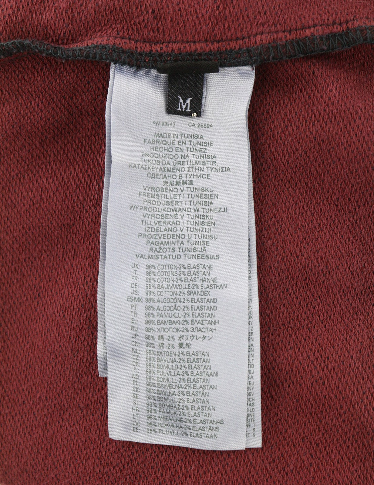 DIESEL D-Angy-Hood-Ne Women Hoodie M Burgundy Washed Kangaroo Pocket RRP€299