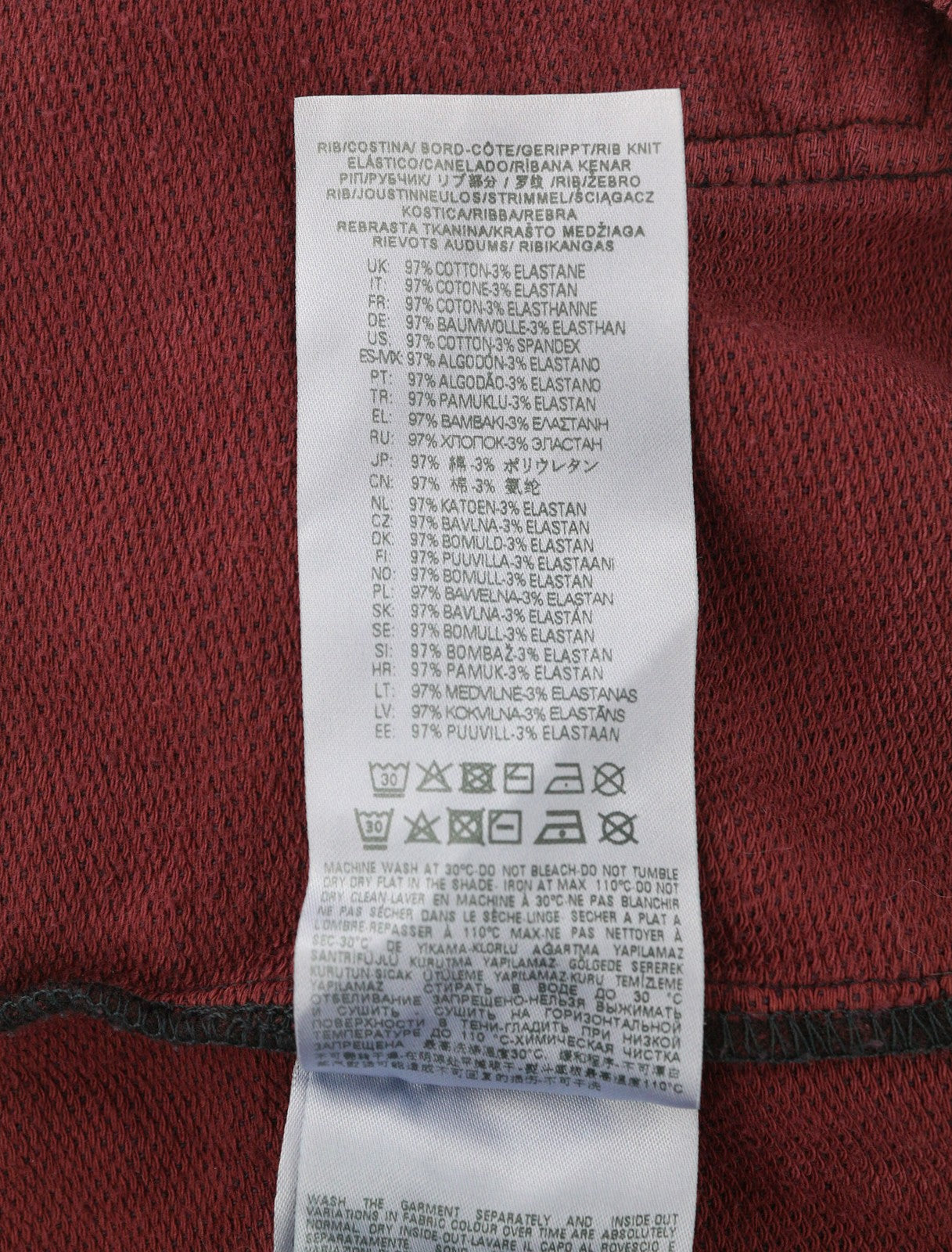 DIESEL D-Angy-Hood-Ne Women Hoodie M Burgundy Washed Kangaroo Pocket RRP€299