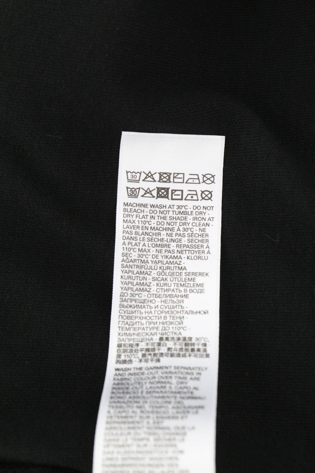 DIESEL T-Just-LS-C3 Men Sweatshirt M Black Pullover Crew Neck Long Sleeve Logo