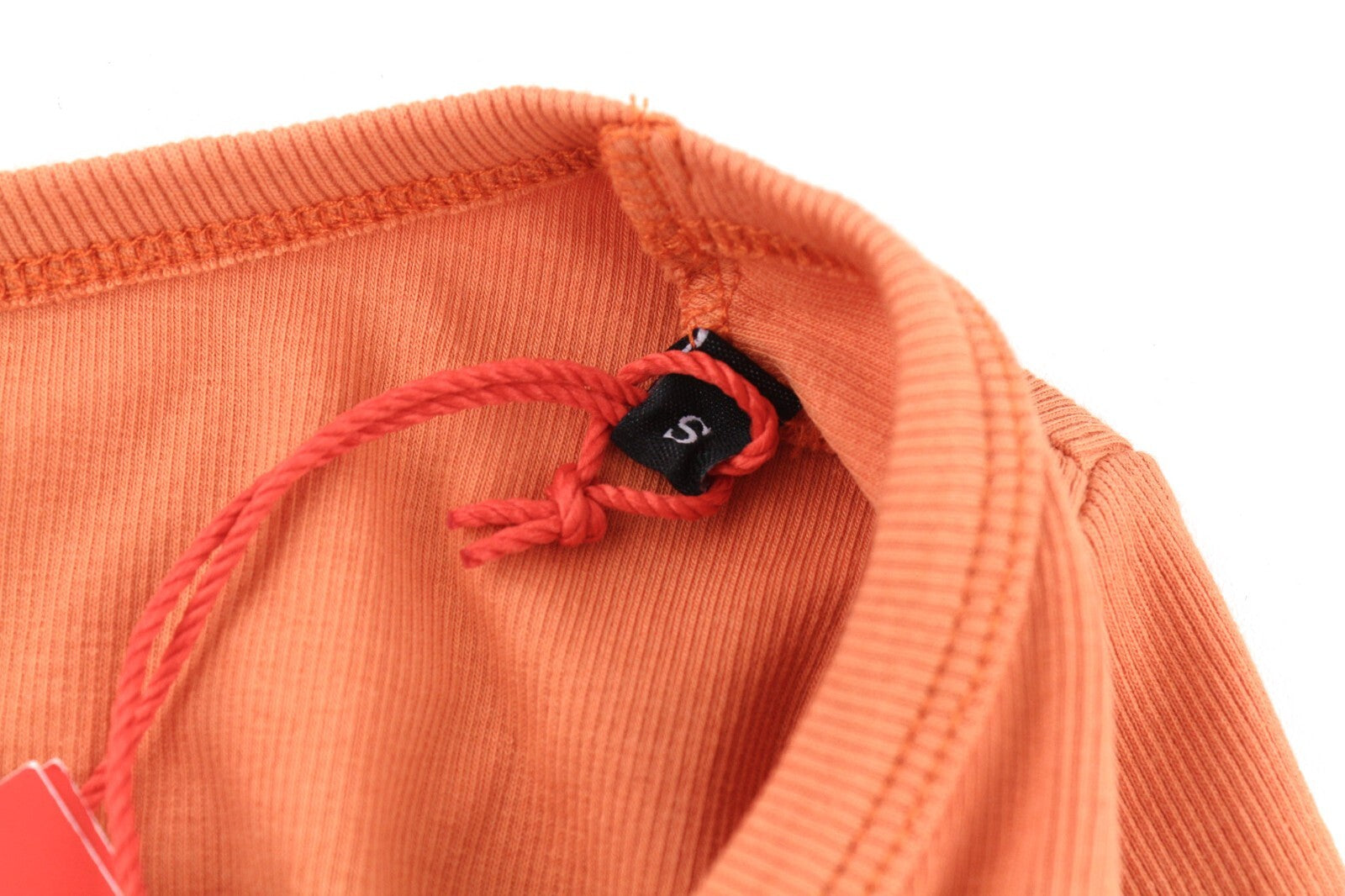 DIESEL T-Ballet-D Women T-Shirt S Orange Long Sleeve Round Neck Stretch RRP€100