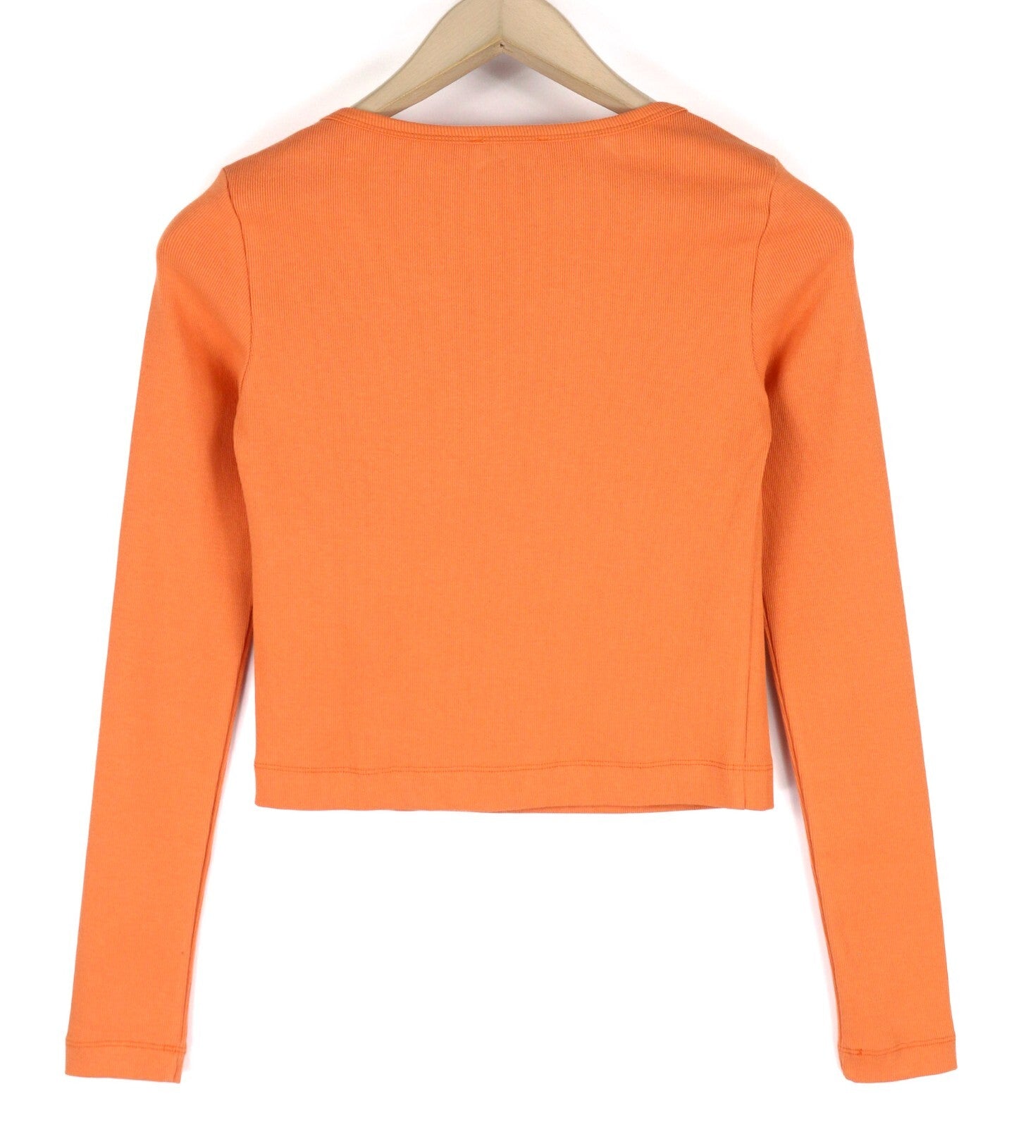 DIESEL T-Ballet-D Women T-Shirt M Orange Long Sleeve Round Neck Stretch RRP€100