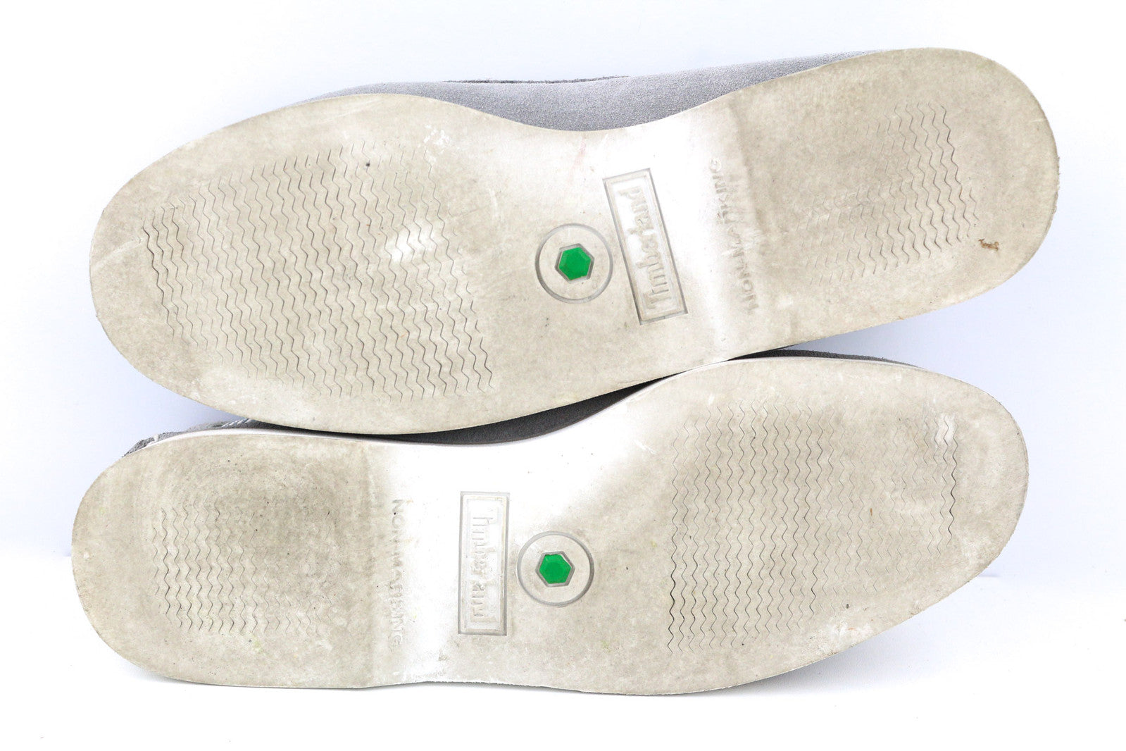 TIMBERLAND A43W1 Men Shoes EU45 UK10.5 Grey Leather Slip Boat Loafer Almond Toe