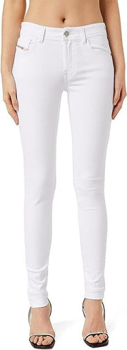 DIESEL Skinzee 0843T W34/L32 Off-White Super Slim Stretch Skinny Women's Jeans