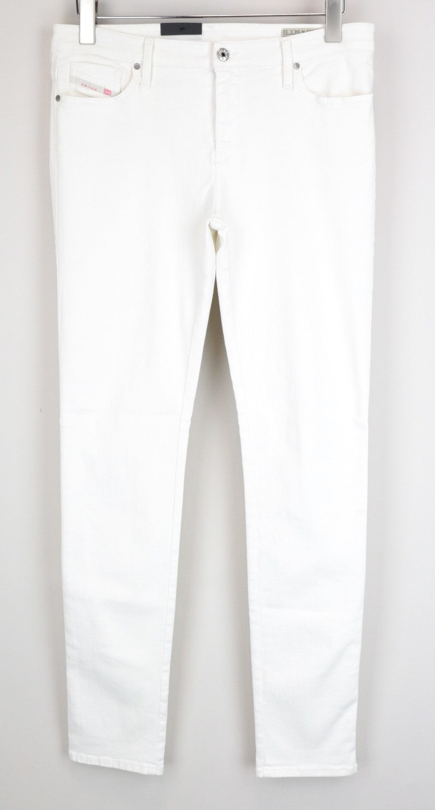 DIESEL Skinzee 0843T W34/L32 Off-White Super Slim Stretch Skinny Women's Jeans