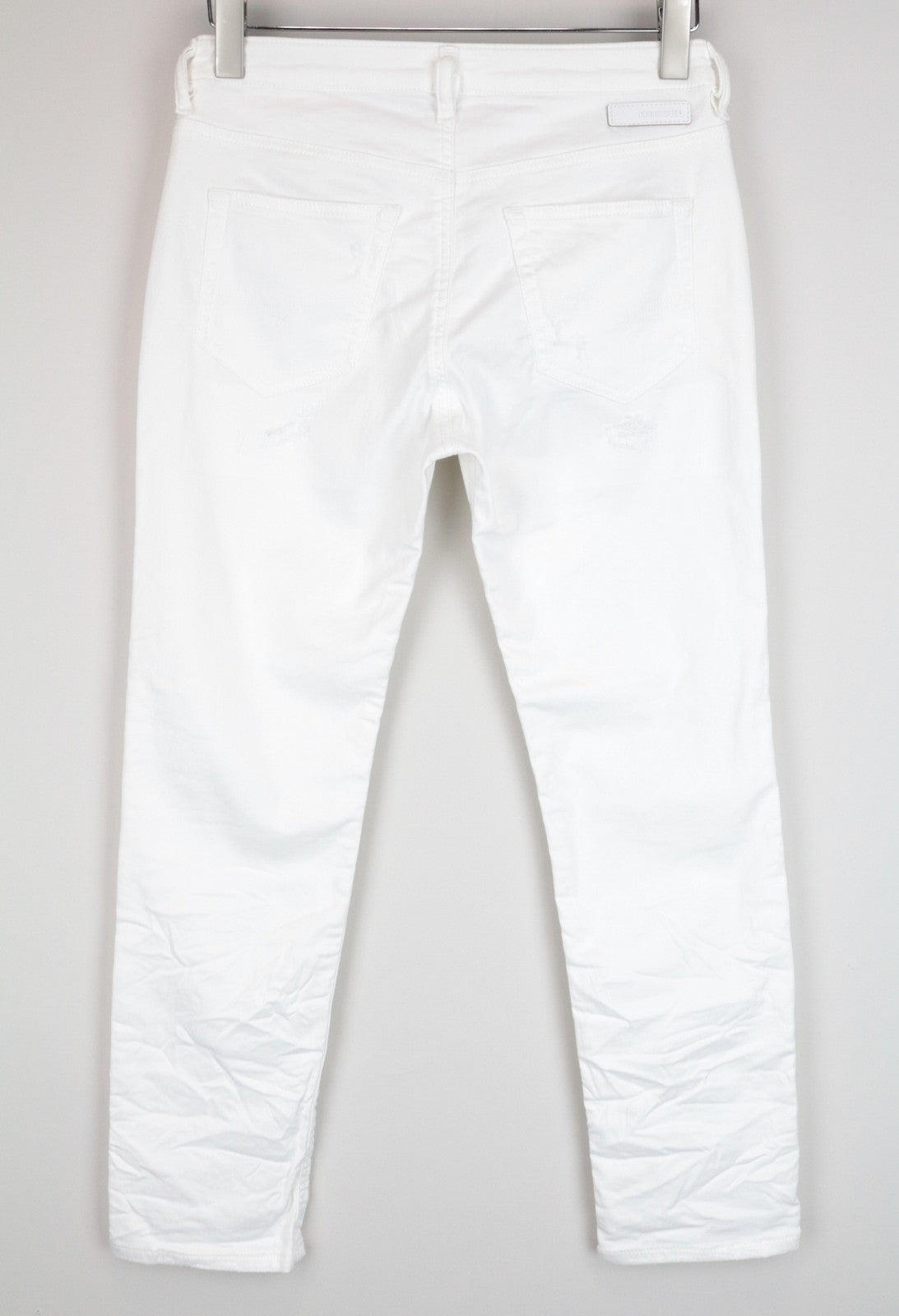 DIESEL Rizzo-NE 0672D W25 White Cotton Stretch Jogg Slim Fit Women's Jeans