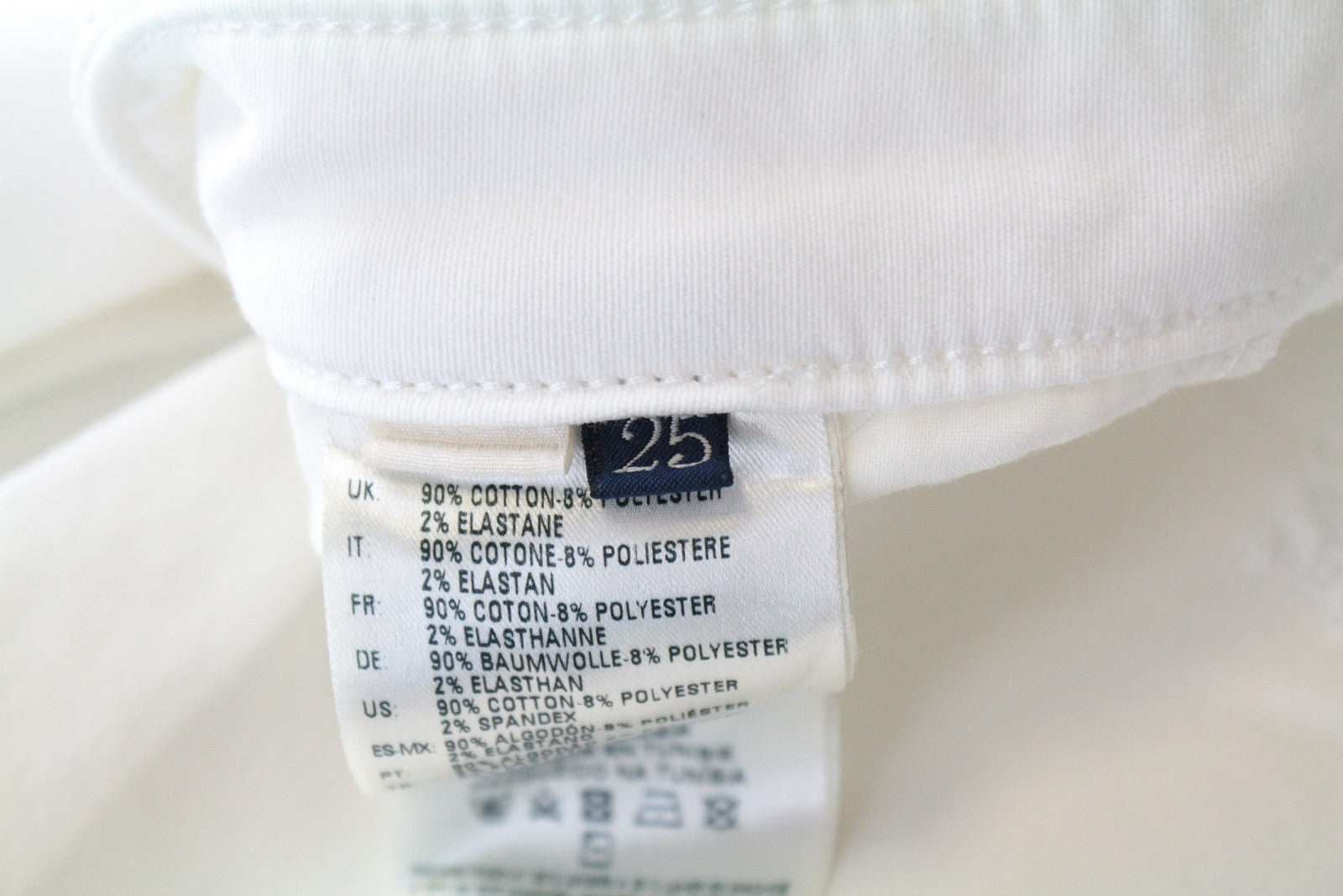 DIESEL Rizzo-NE 0672D W25 White Cotton Stretch Jogg Slim Fit Women's Jeans