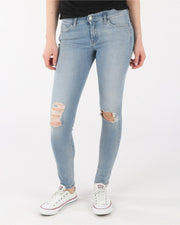 DIESEL Skinzee R4TM8 W26/L30 Blue Ripped Slim Skinny Stretch Fit Women's Jeans