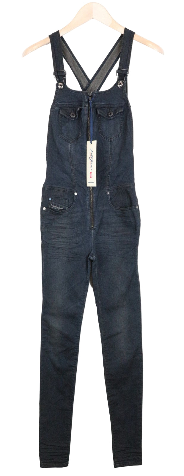 DIESEL Jeide-NE 0848J 2XS Jogg Skinny Fit Navy Women's Dungarees Jumpsuit