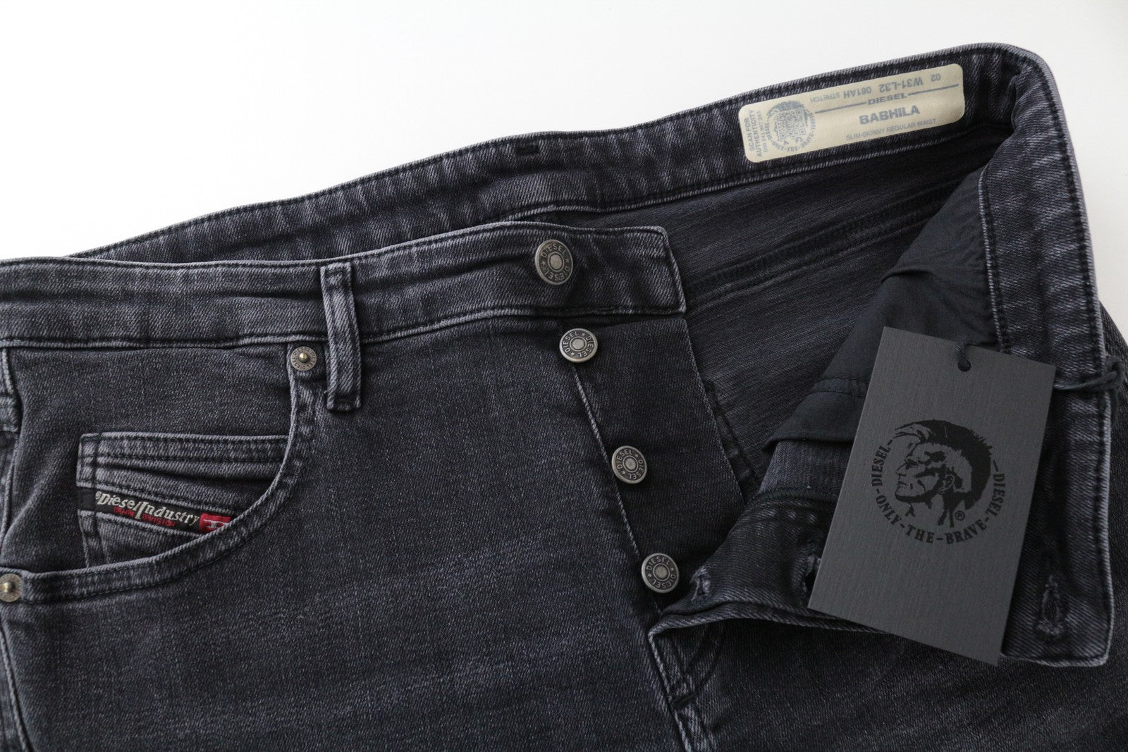 DIESEL Babhila 081AH W31/L32 Slim Skinny Grey Cotton Stretch  Women's Jeans