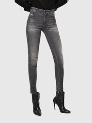 DIESEL Slandy 083AJ W25/L34 Grey  Slim Skinny Stretch Fit Cotton Women's Jeans