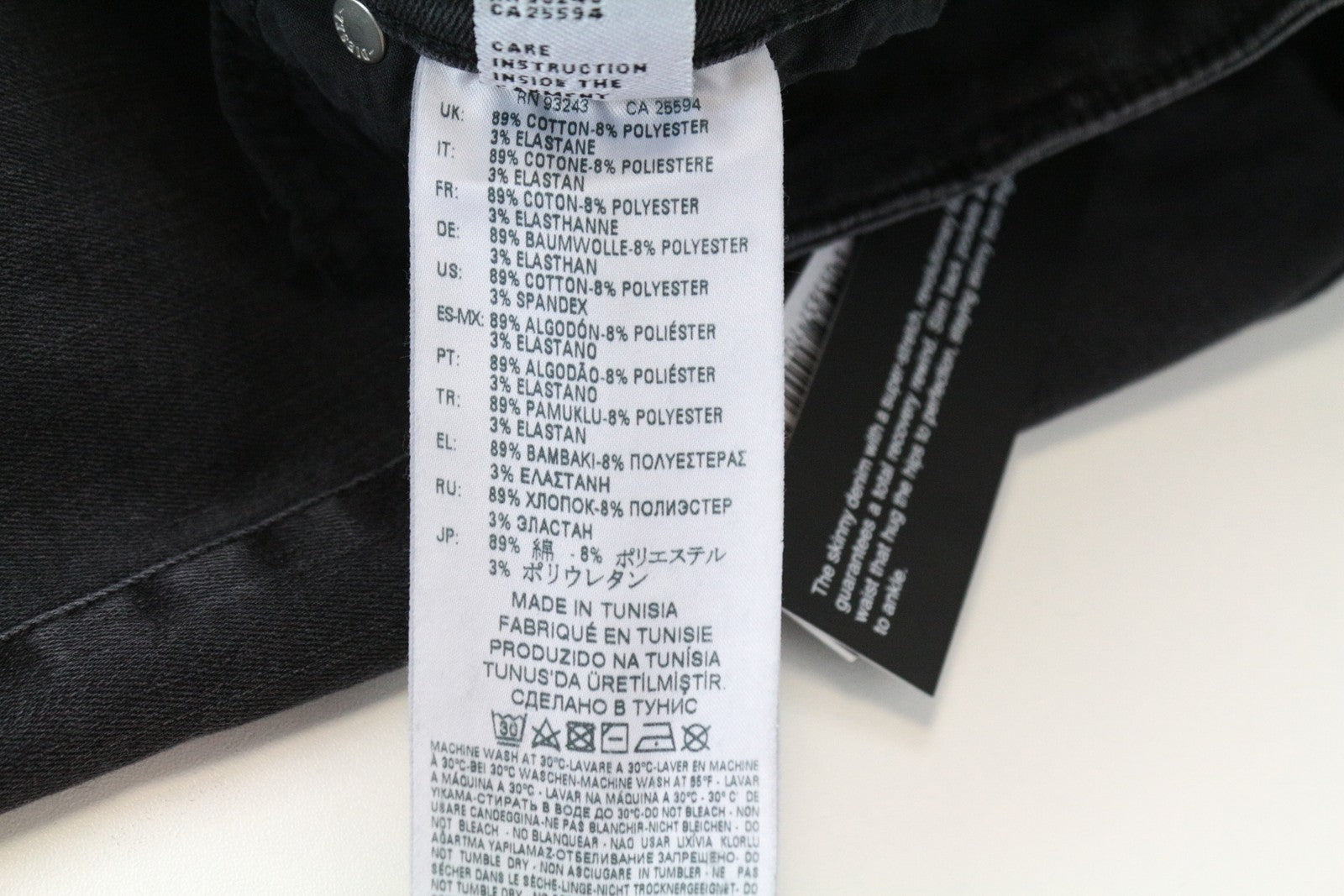 DIESEL Slandy-Low 085AW W25/L32 Skinny Super Slim Fit Stretch Grey Women's Jeans