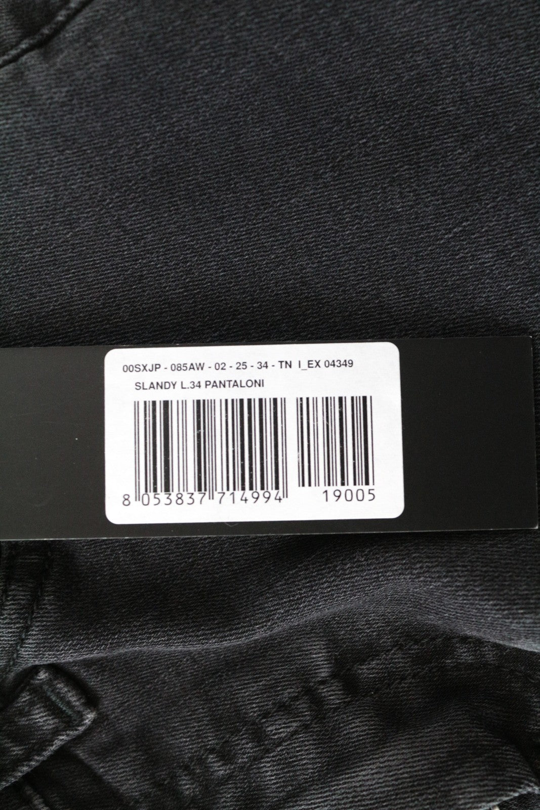 DIESEL Slandy-Low 085AW W25/L34 Slim Stretch Fit Grey Skinny Style Women's Jeans