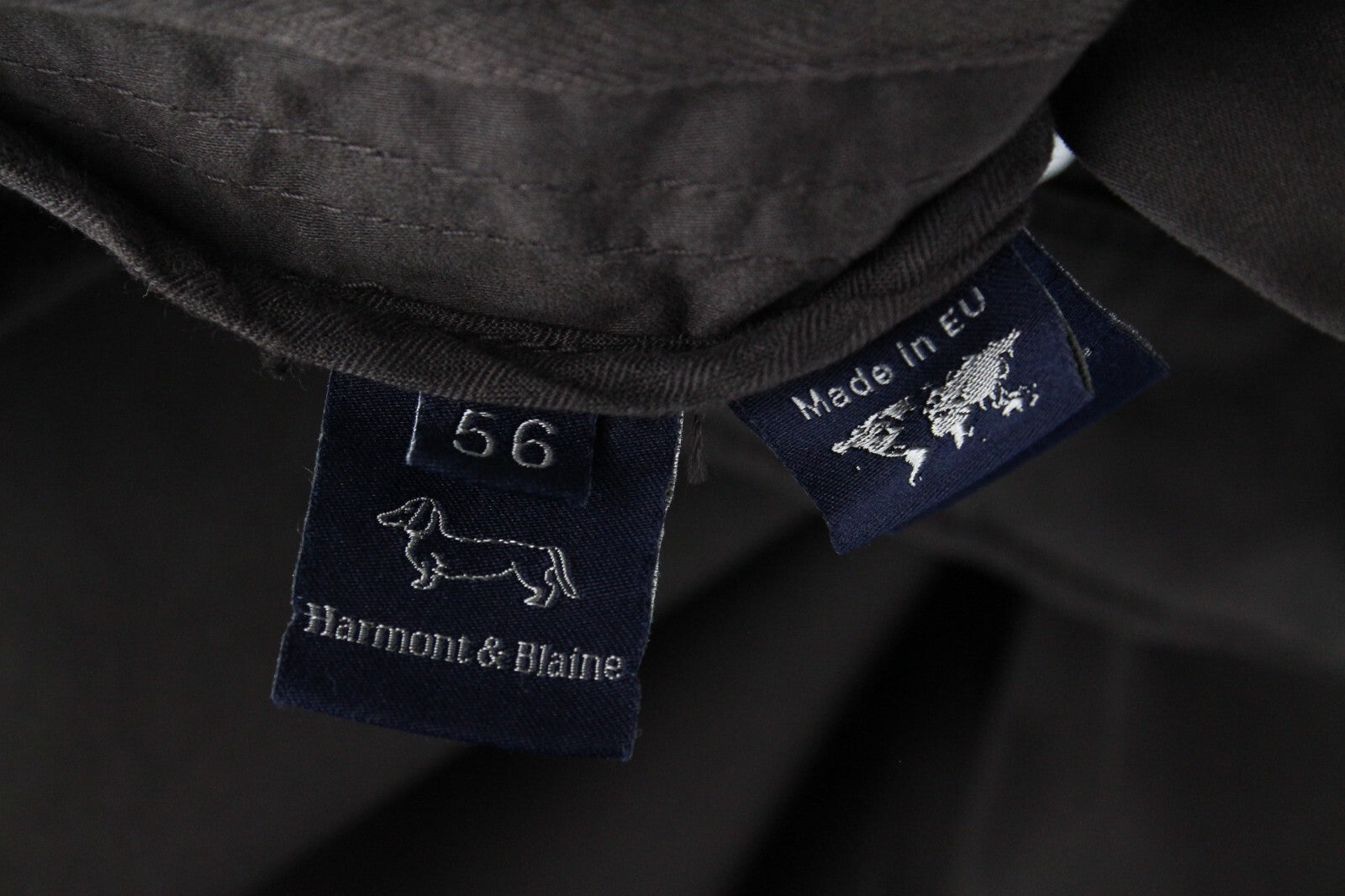 Harmont & Blaine Mens Pants 56 Brown Cotton Stretch Flat Front Jean Style