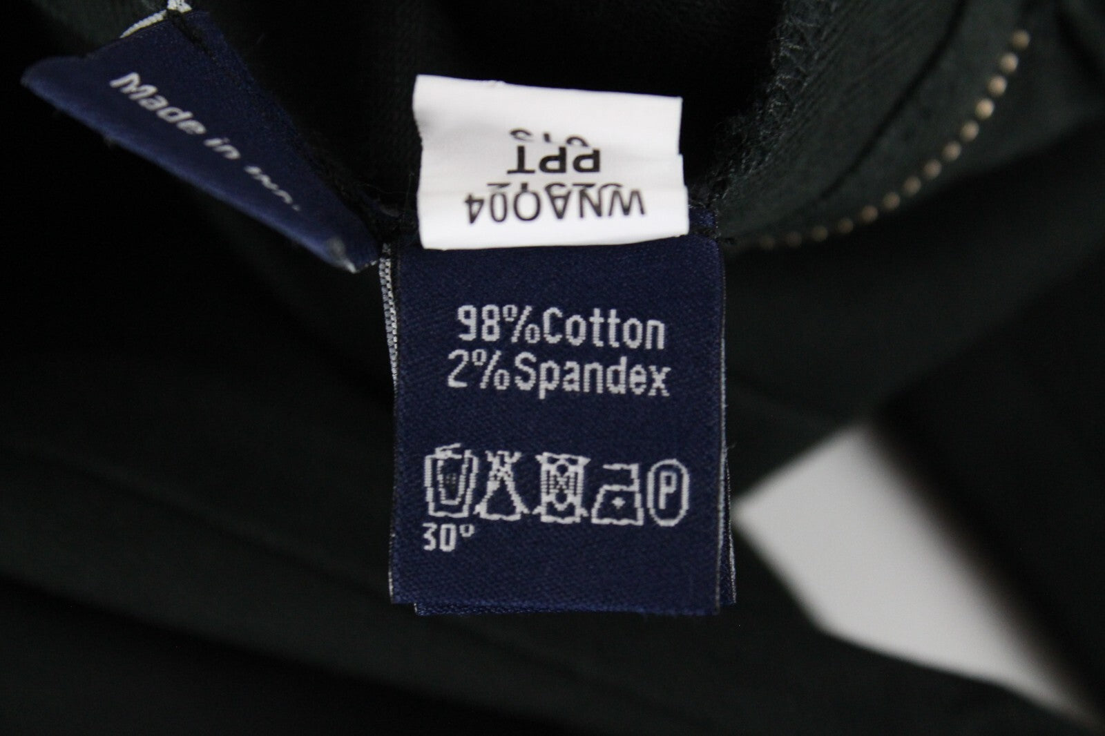 Harmont & Blaine Mens Pants 54 Black Cotton Stretch Narrow  Slit Pockets