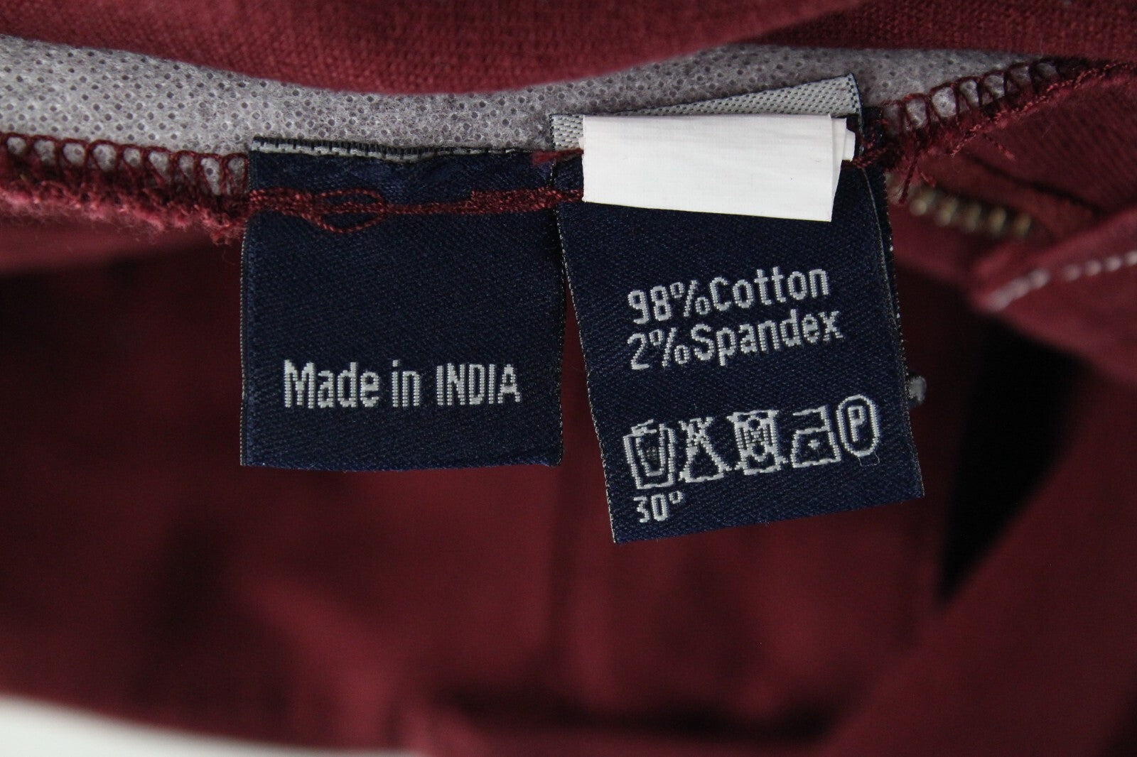 Harmont & Blaine Mens Trousers 50 Red Cotton Stretch Narrow  Side Pockets