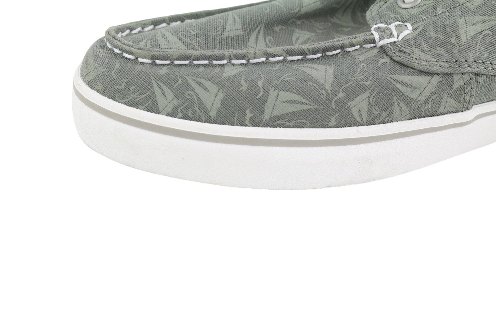 TIMBERLAND A2549 Men Shoes EU43 Grey Patterned Textile Boat Almond Toe Lace Up