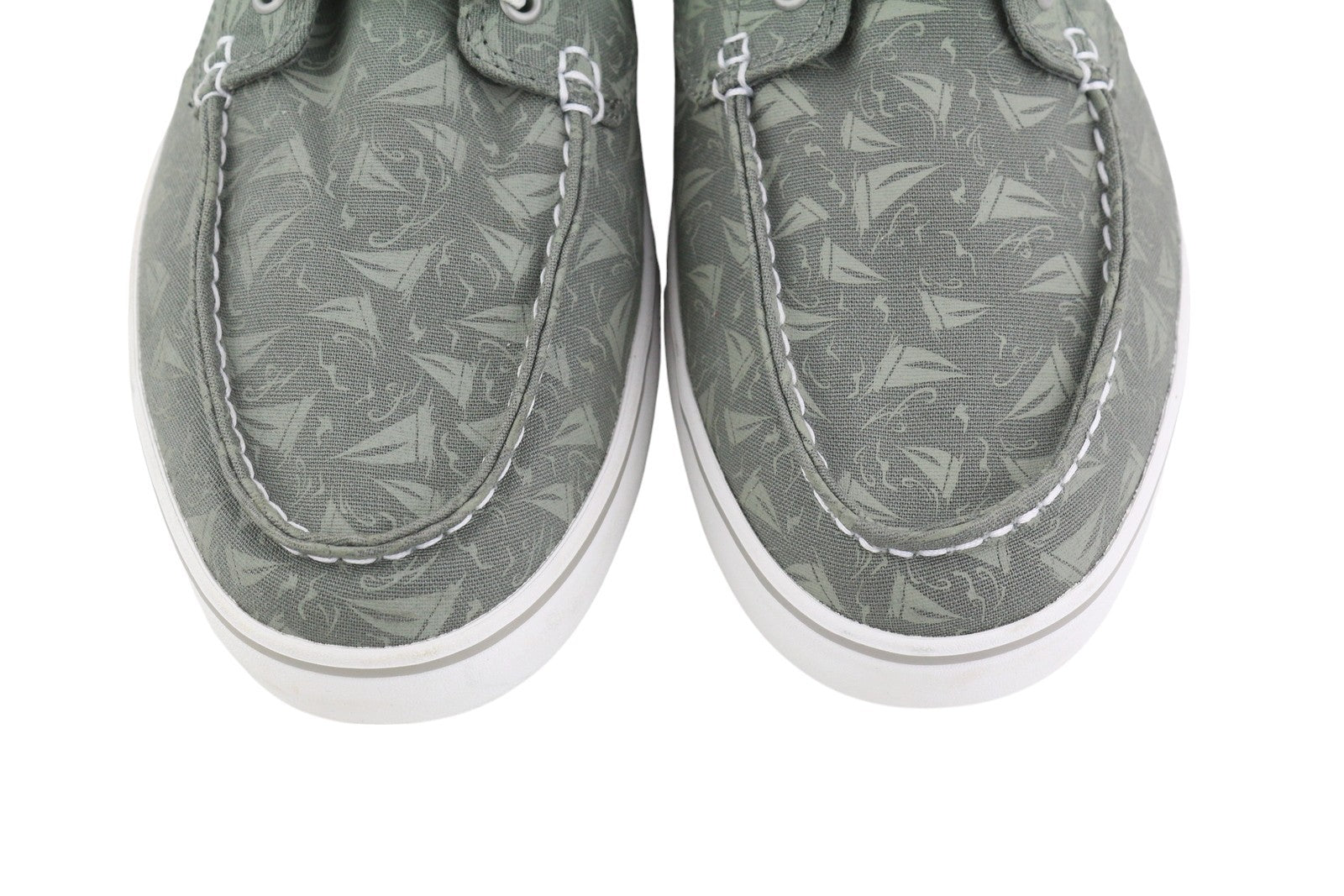 TIMBERLAND A2549 Men Shoes EU43 Grey Patterned Textile Boat Almond Toe Lace Up