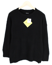 Even&Odd Womens Sweater S Black Knitted Pullover Long Sleeve  Jumper