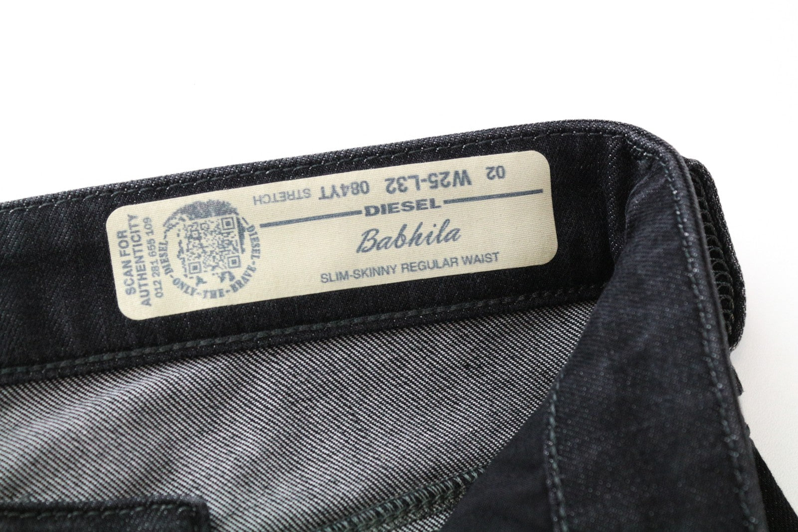 DIESEL Babhila 084YT W25/L32 Grey Slim Skinny Stretch Fit Cotton Women's Jeans