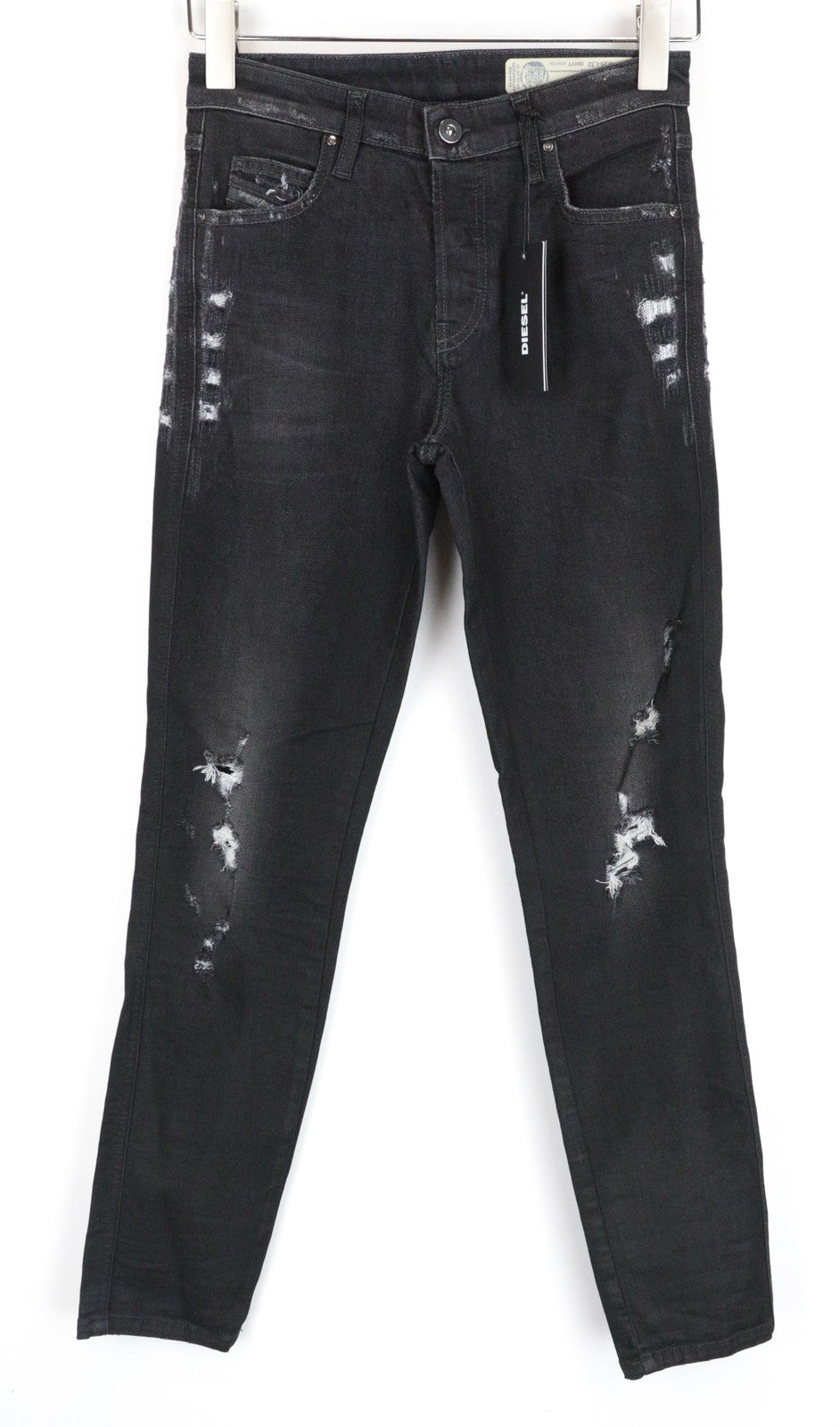 DIESEL Babhila 084YT W25/L32 Stretch Grey Cotton Skinny Fit Women's Jeans