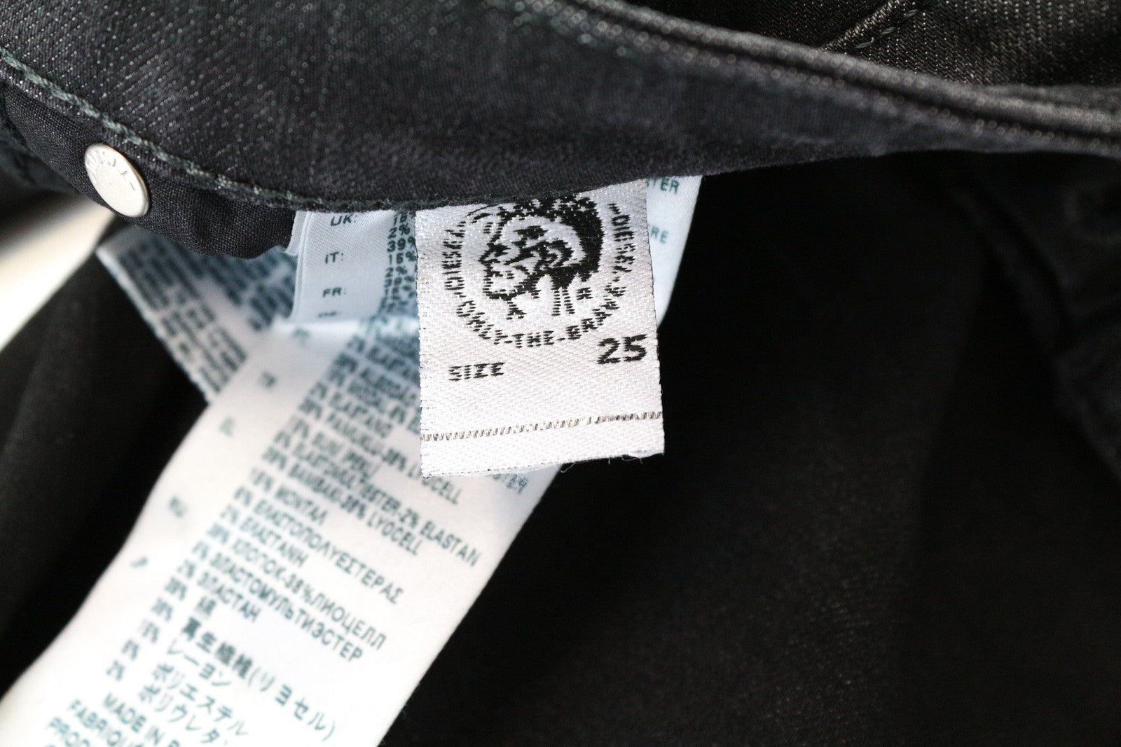 DIESEL Babhila 084YT W25/L32 Stretch Grey Cotton Skinny Fit Women's Jeans