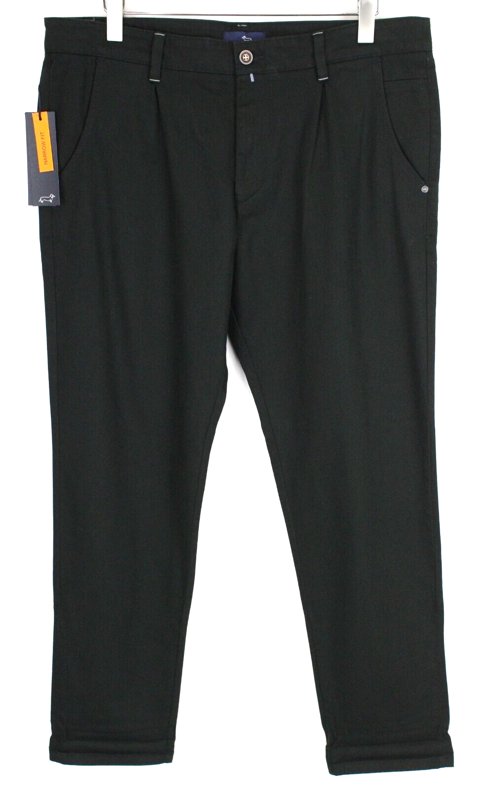 Harmont & Blaine Mens Trousers 54 Dark Green Slim  Stretch Chino Styled