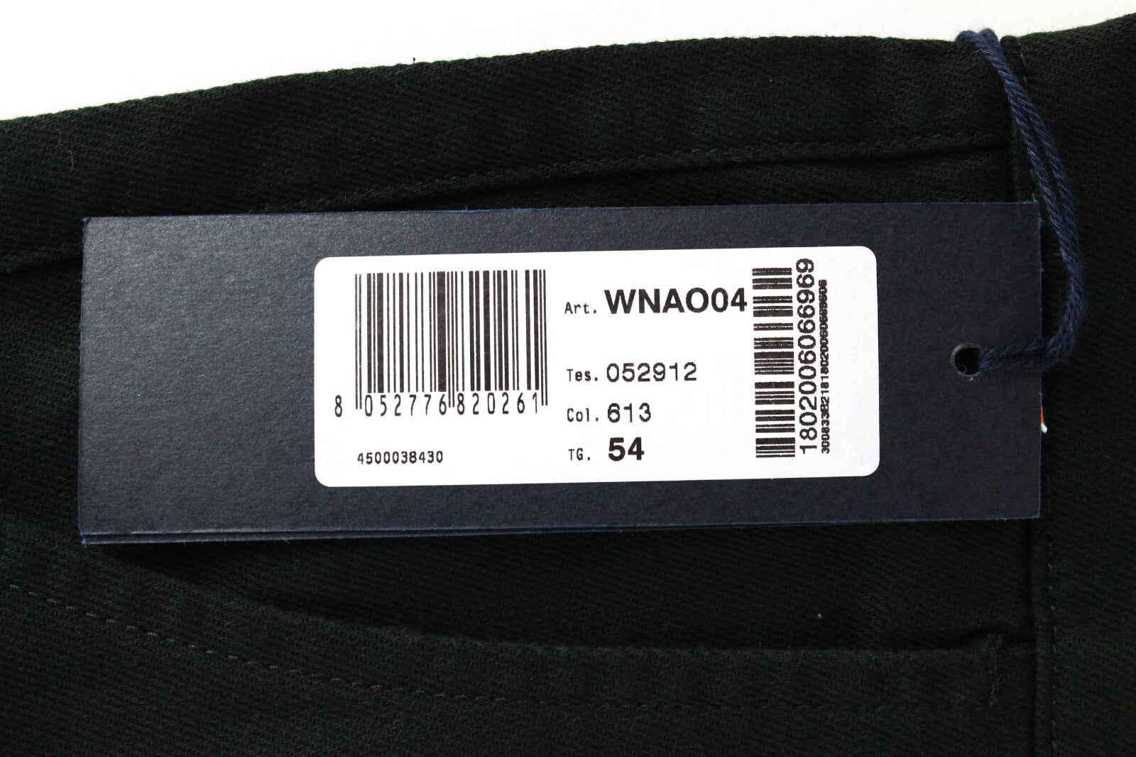 Harmont & Blaine Mens Trousers 54 Dark Green Slim  Stretch Chino Styled