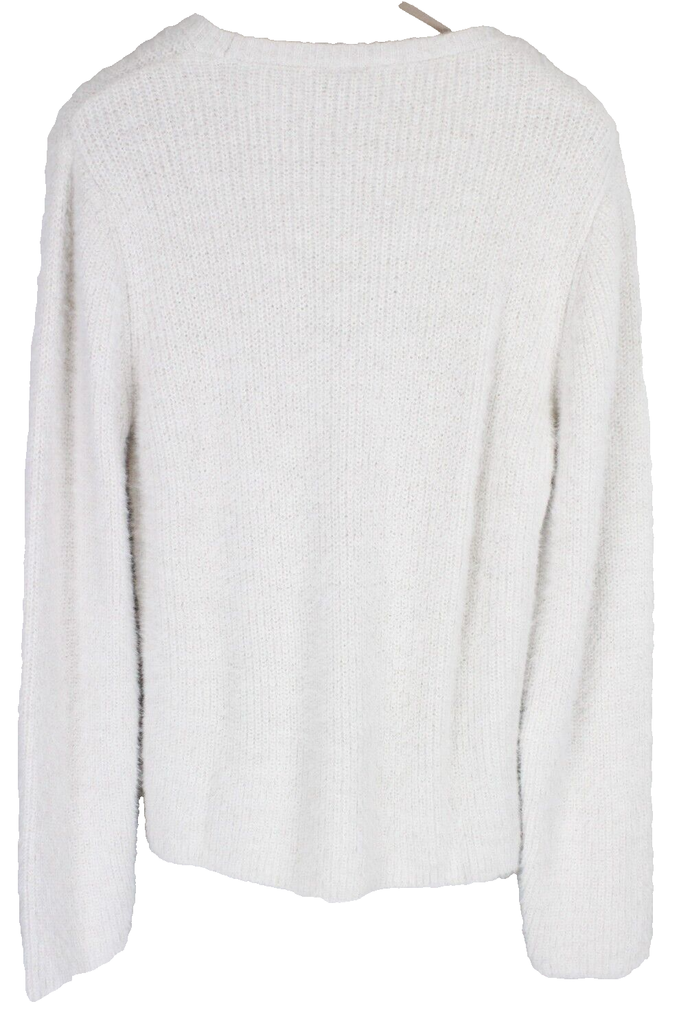 Noisy May Womens Jumper XL Fairy Off-White Tall Tight-Knitted Crew Neck