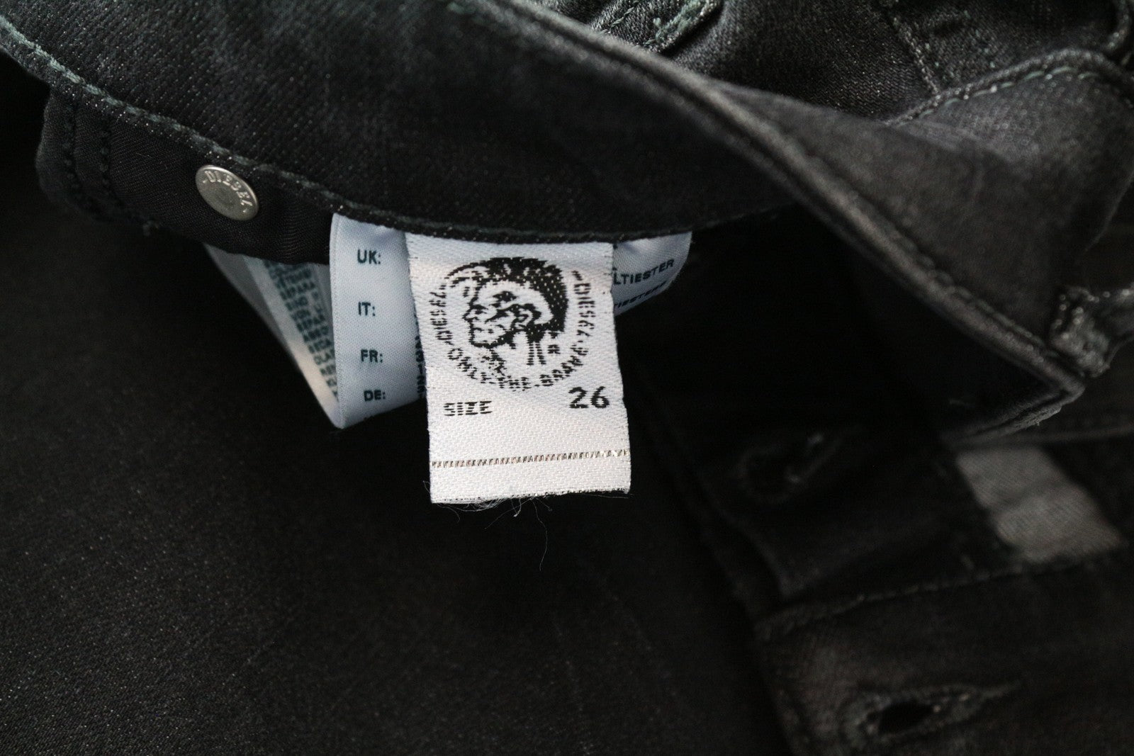 DIESEL Babhila 084YT  Grey W26 L32 Skinny Jeans Stretch 5-Pocket Women's