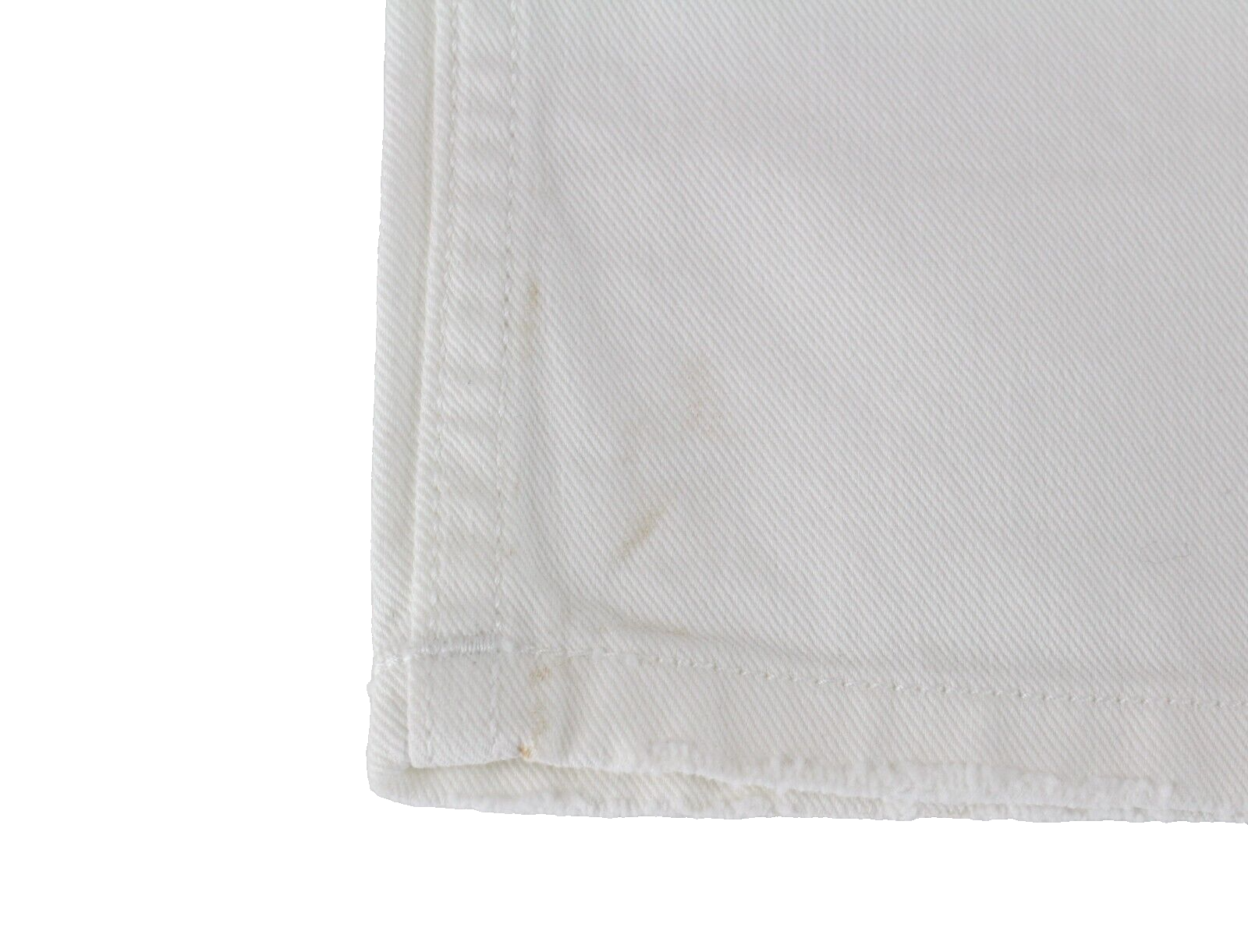 Gant Rugger Mens Jeans W27/L34 Off-White Straight Button-Fly Distressed Look