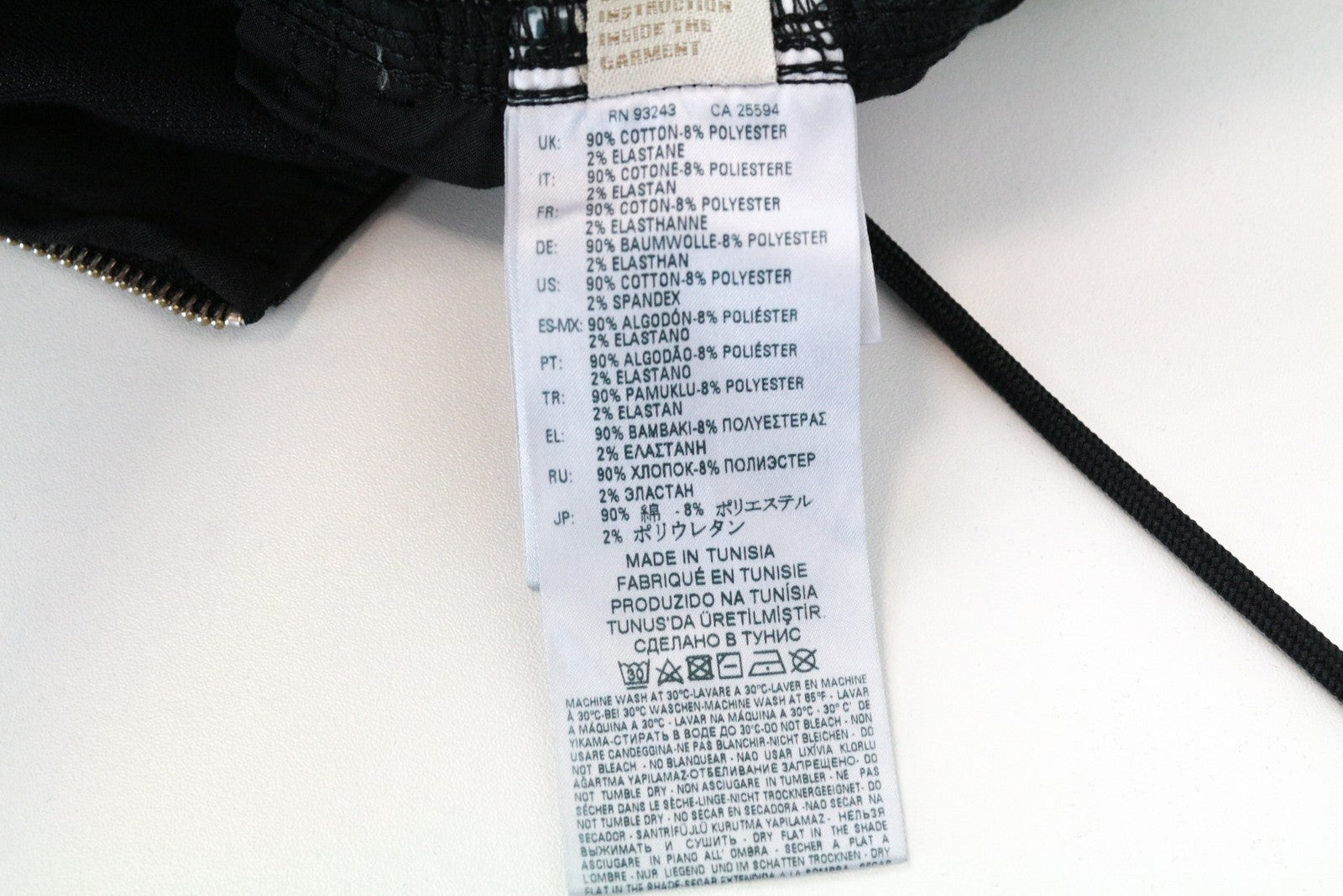 DIESEL D-Inder-Ne 0686E XS Black Stretch Jumpsuit Women's Tapered Jogg Style