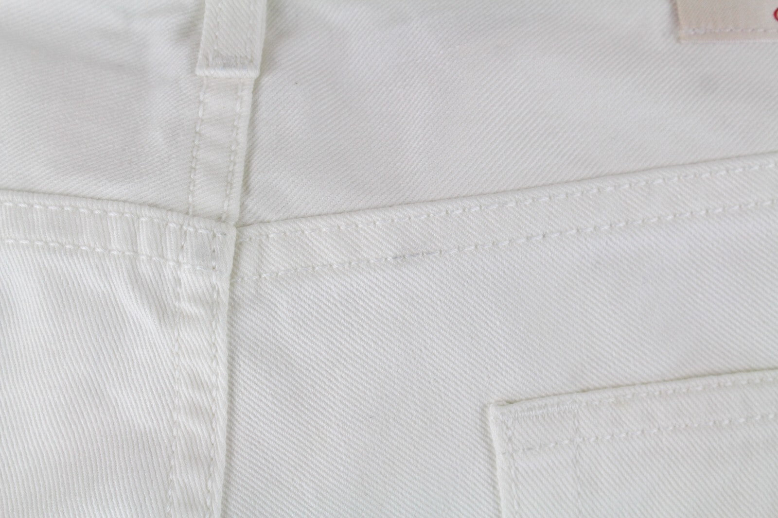 Gant Rugger Mens Jeans W27/L34 Button-Fly Straight Off-White Distressed