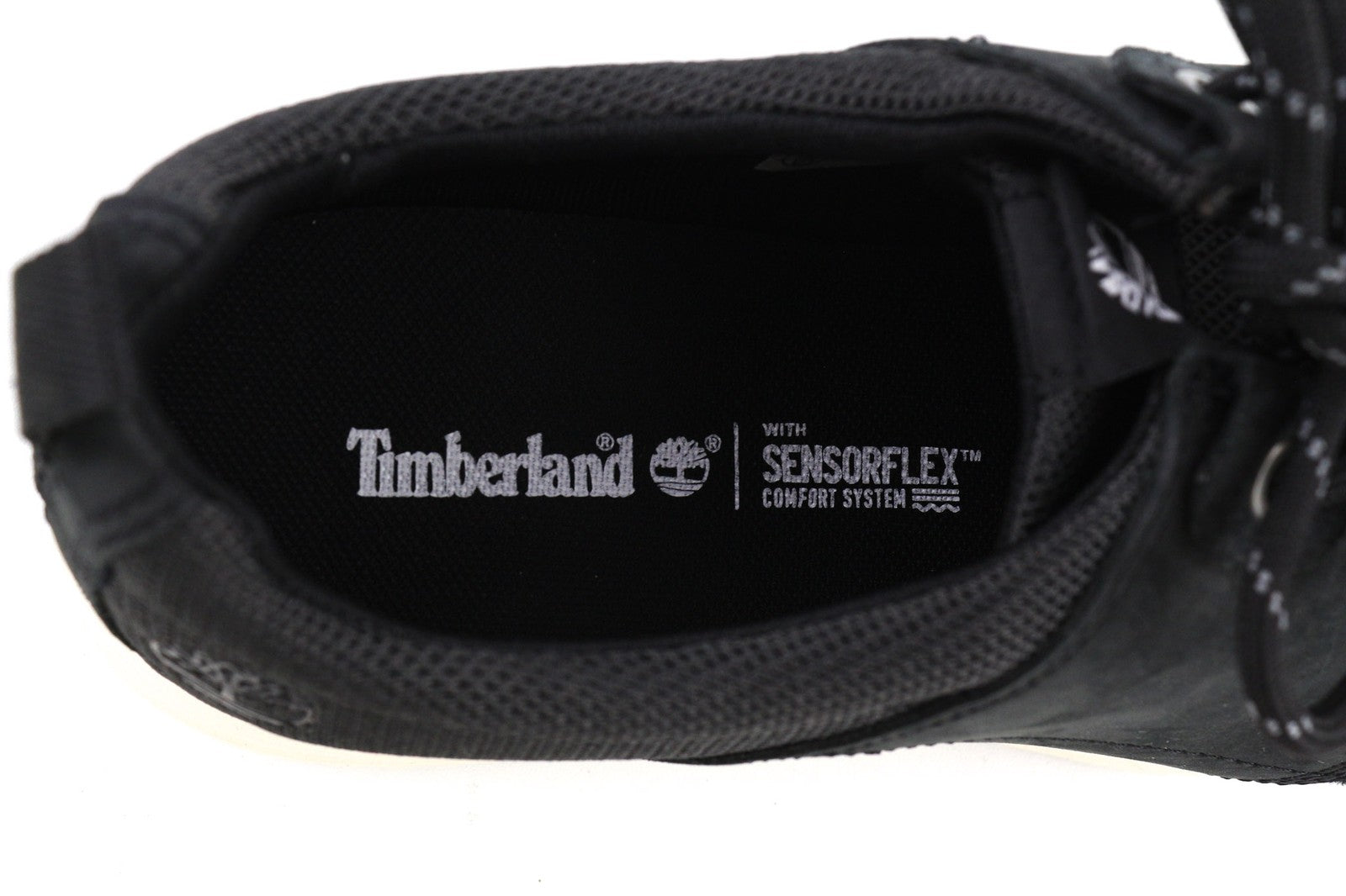 TIMBERLAND A1XZW-A4150 Mens Trainers EU43/43.5 Black Textile Leather Detailed