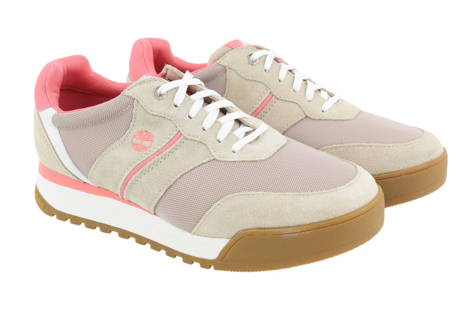 TIMBERLAND A23Z5 Women Sneakers EU38 Leather Low Top Lace Up Round Toe Trainers