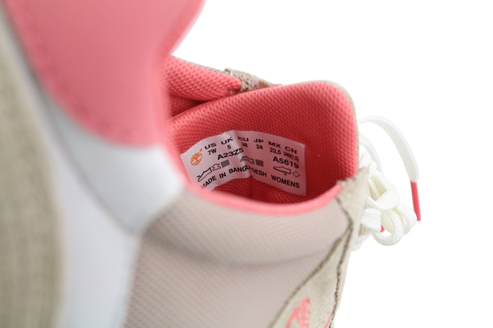 TIMBERLAND A23Z5 Women Sneakers EU38 Leather Low Top Lace Up Round Toe Trainers