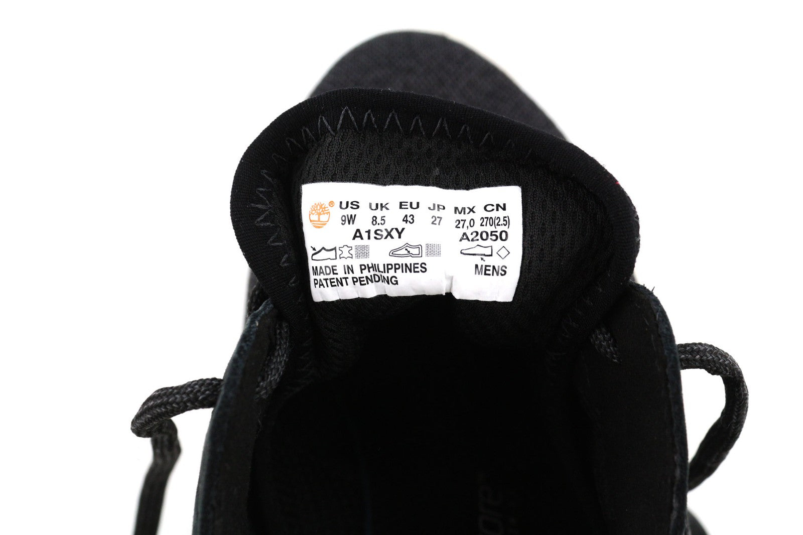 TIMBERLAND A1SXY-A2050 Mens Trainers EU43/43.5 Grey Textile  Leather Detail